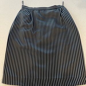 Valentino Black and White Pencil Skirt